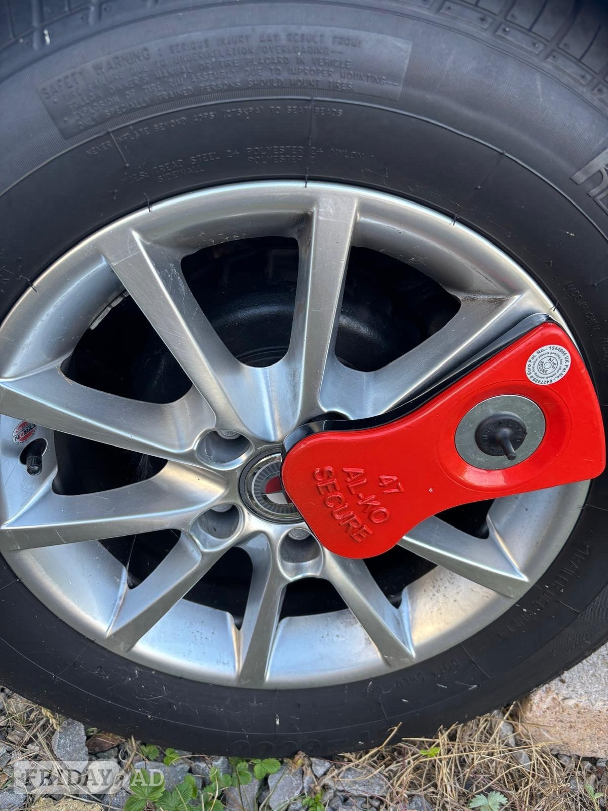 Al- Ko caravan wheel lock in Worthing