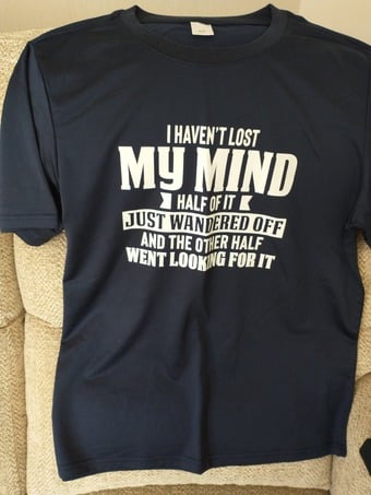 Mens motif t shirt.