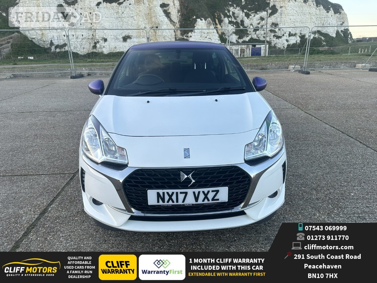2017 DS DS3 Elegance - Long MOT - £20 Road Tax - ULEZ Compliant - in Peacehaven