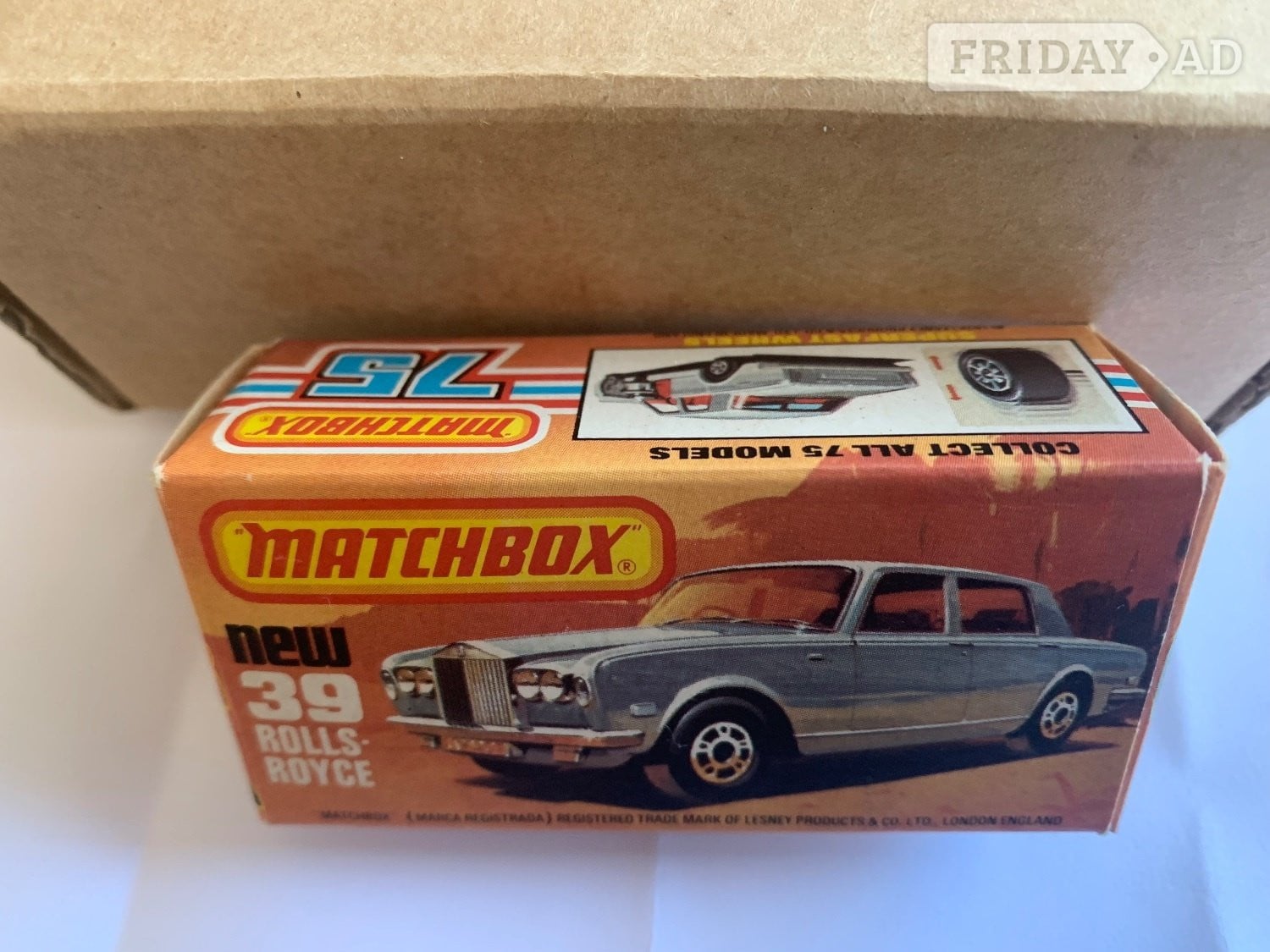 Reigate Matchbox Rolls Royce Silver Shadow with box