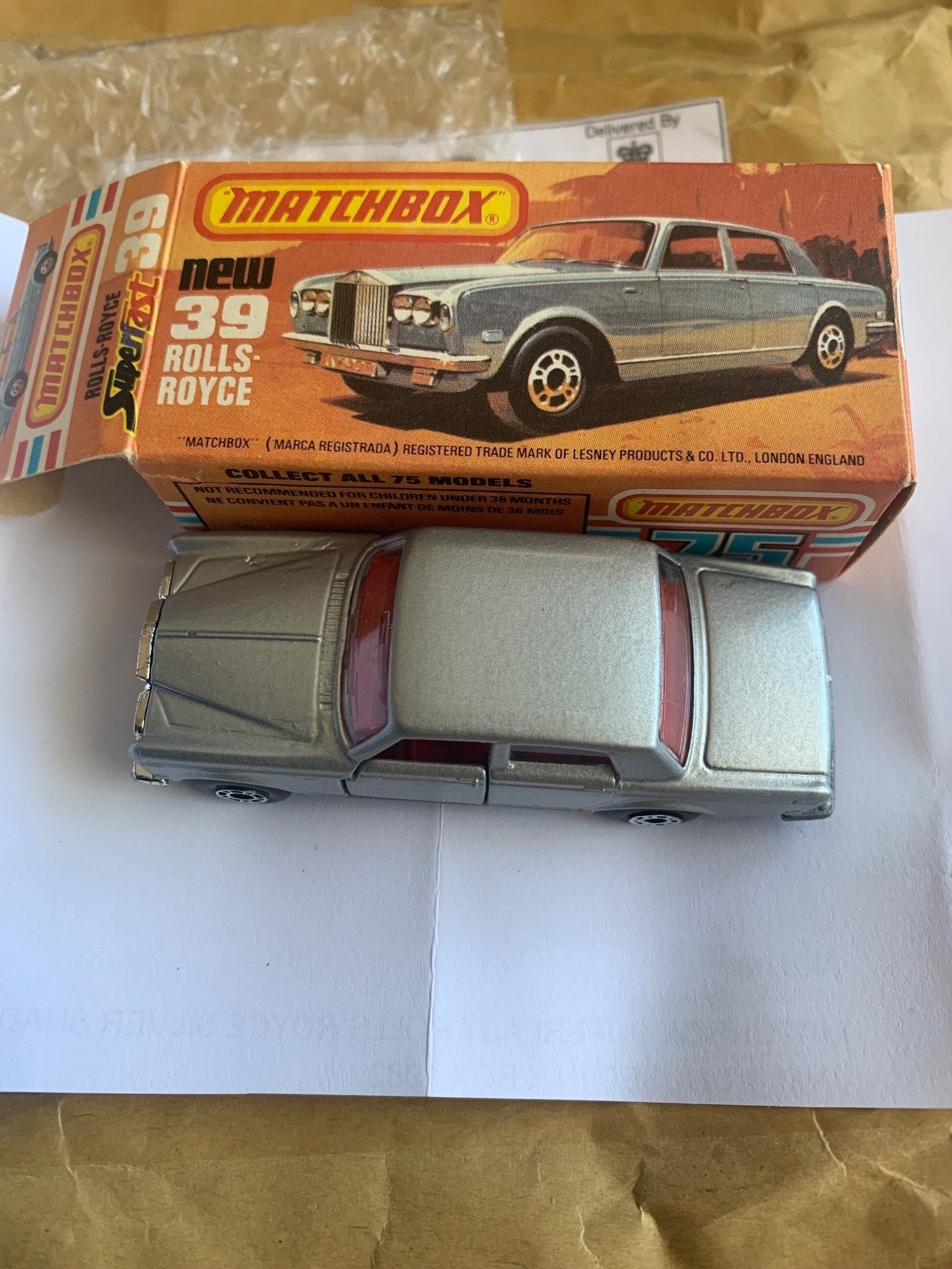 Matchbox Rolls Royce Silver Shadow with box