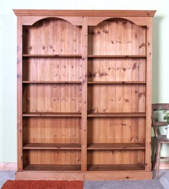 Delivery Options - Large Quality Made Pine Bookcase 8 Shelves
