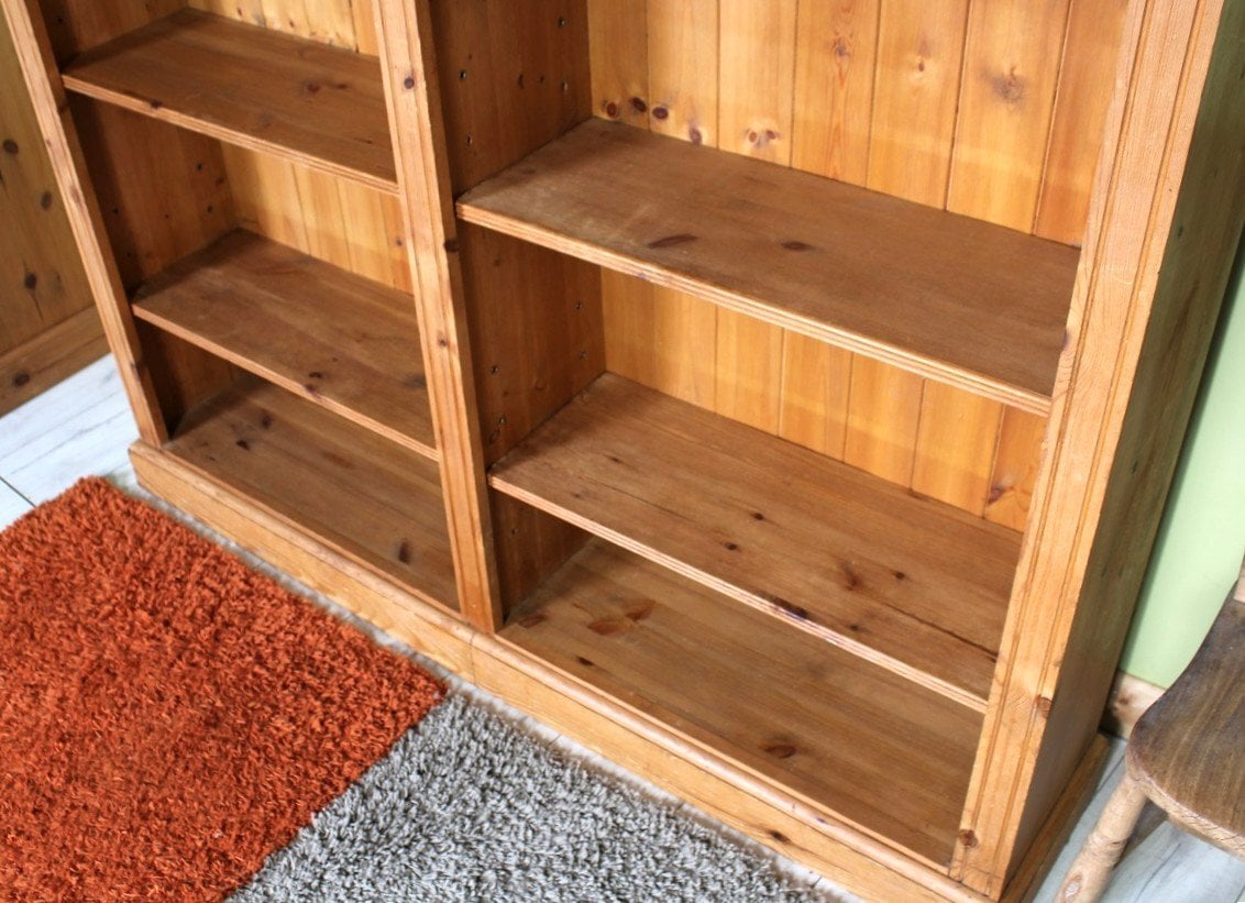 Delivery Options - Large Quality Made Pine Bookcase 8 Shelves - Furniture in Hailsham