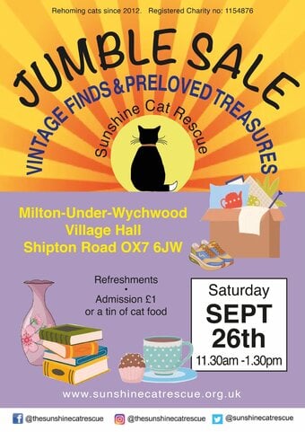 Sunshine Cat Rescue Jumble and Pre-Loved Sale 