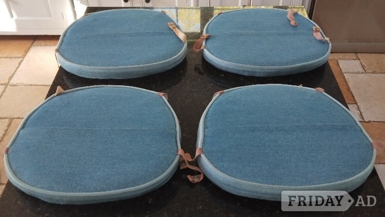 Set 4 Ercol Dining Chair Cushions, VGC