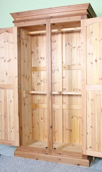 Delivery Options - Pine Farmhouse Wardrobe 2 Hanging Rails