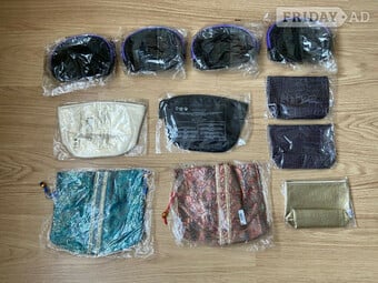 cosmetic cases pouches bags phone carrier draw string zip closure
