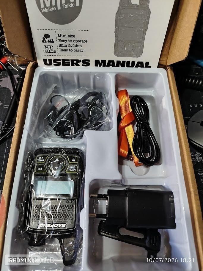 Baofeng BF-T1 extra small UHF walkie-talkie 20 program channels - Hobbies & Leisure