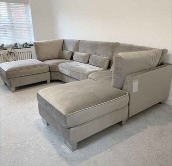 🛋️ Grey Bishop U Shape Corner Sofa | Brand New | Fast Delivery✔ 