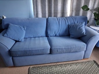 Blue comfy sofa 