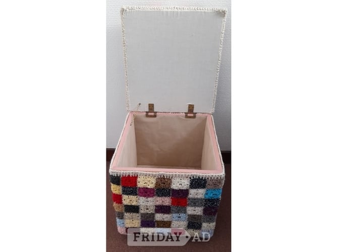 Maidstone Footstool / Ottoman / Storage Box / Seat, Newly Hand Covered