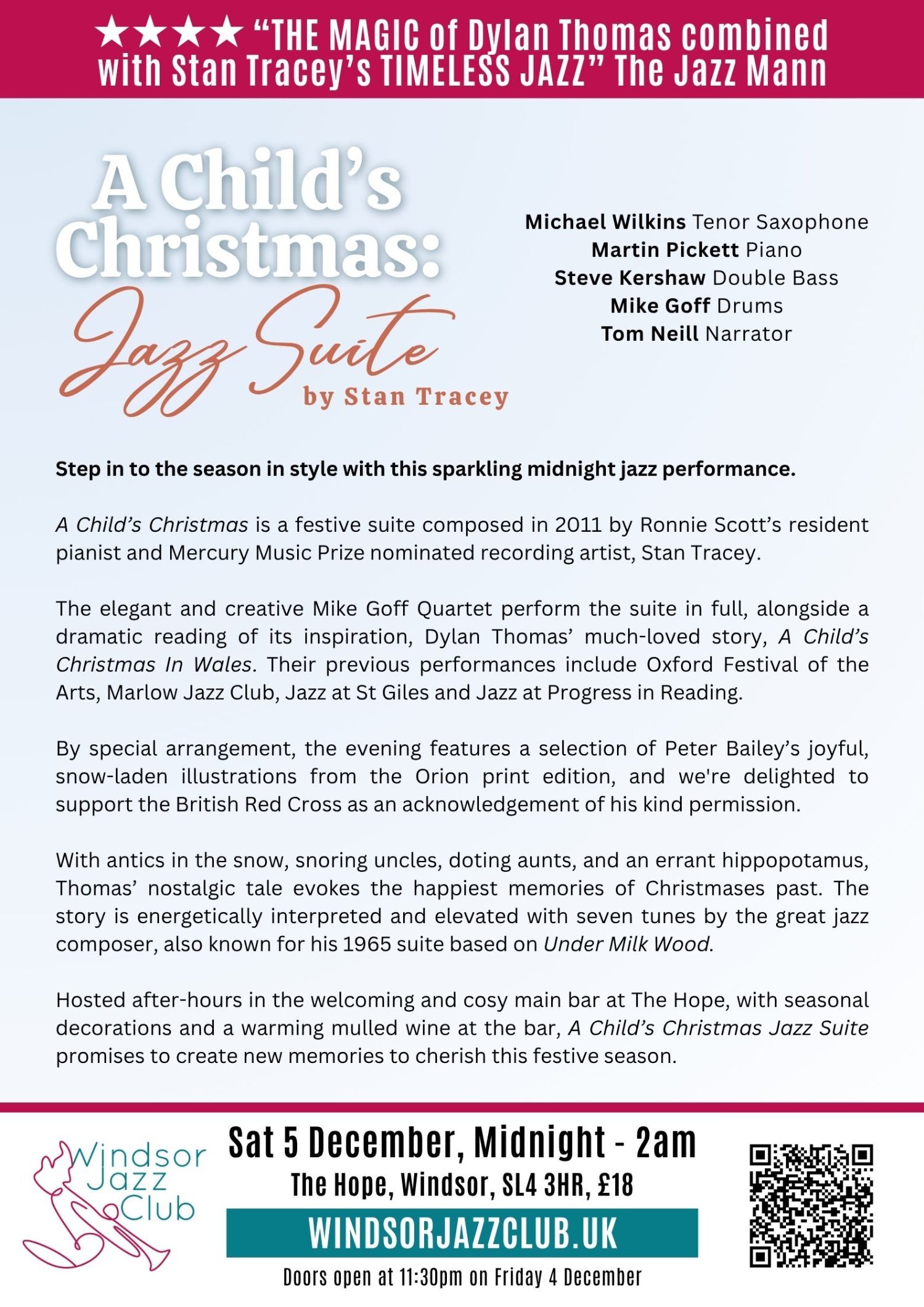 Windsor Jazz Club: 'A Child's Christmas' Jazz Suite