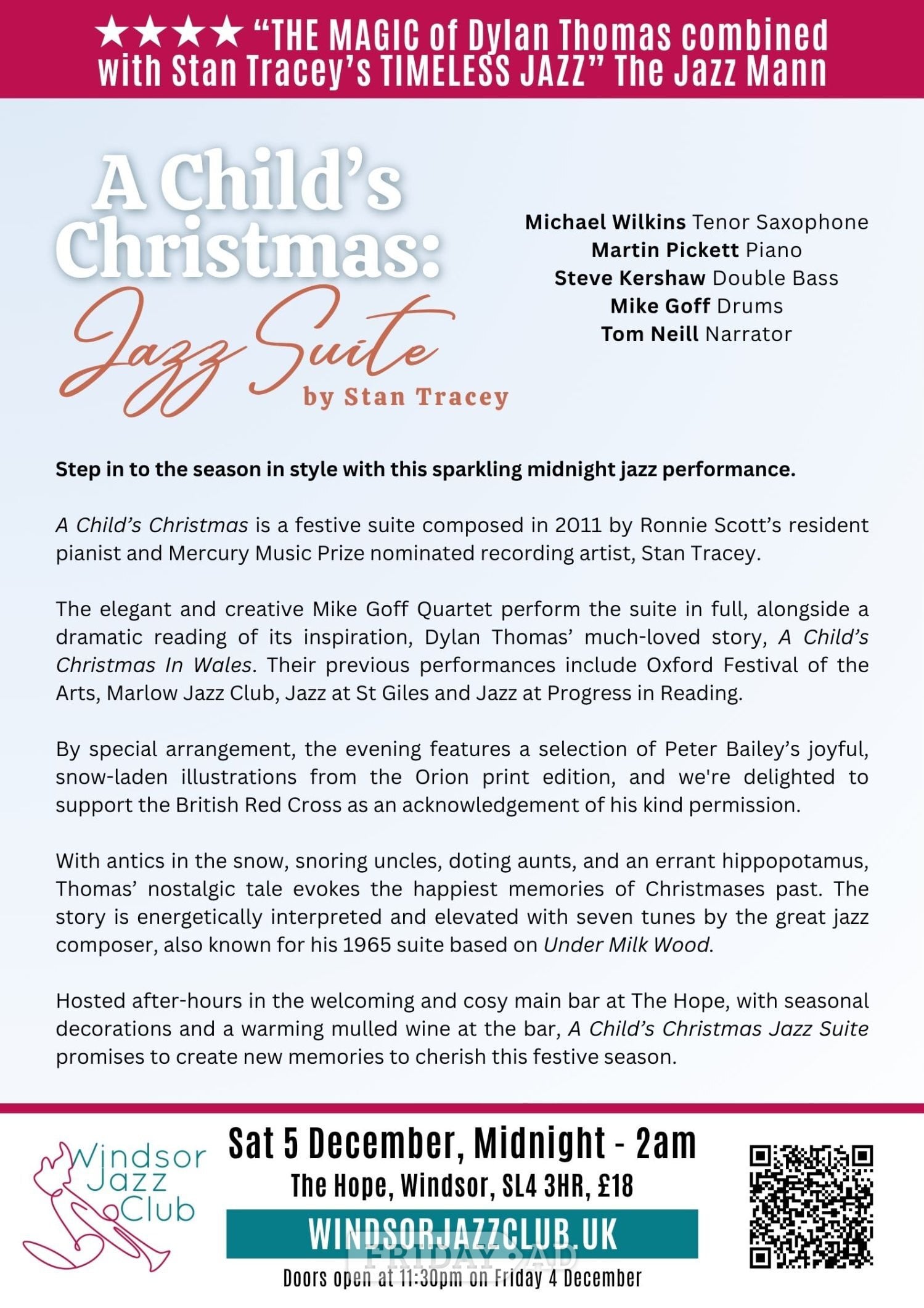 Windsor Jazz Club: 'A Child's Christmas' Jazz Suite