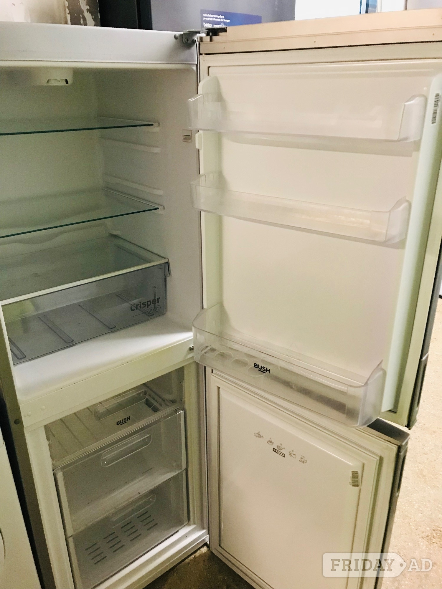 Bush silver colour frost free  fridge freezer 