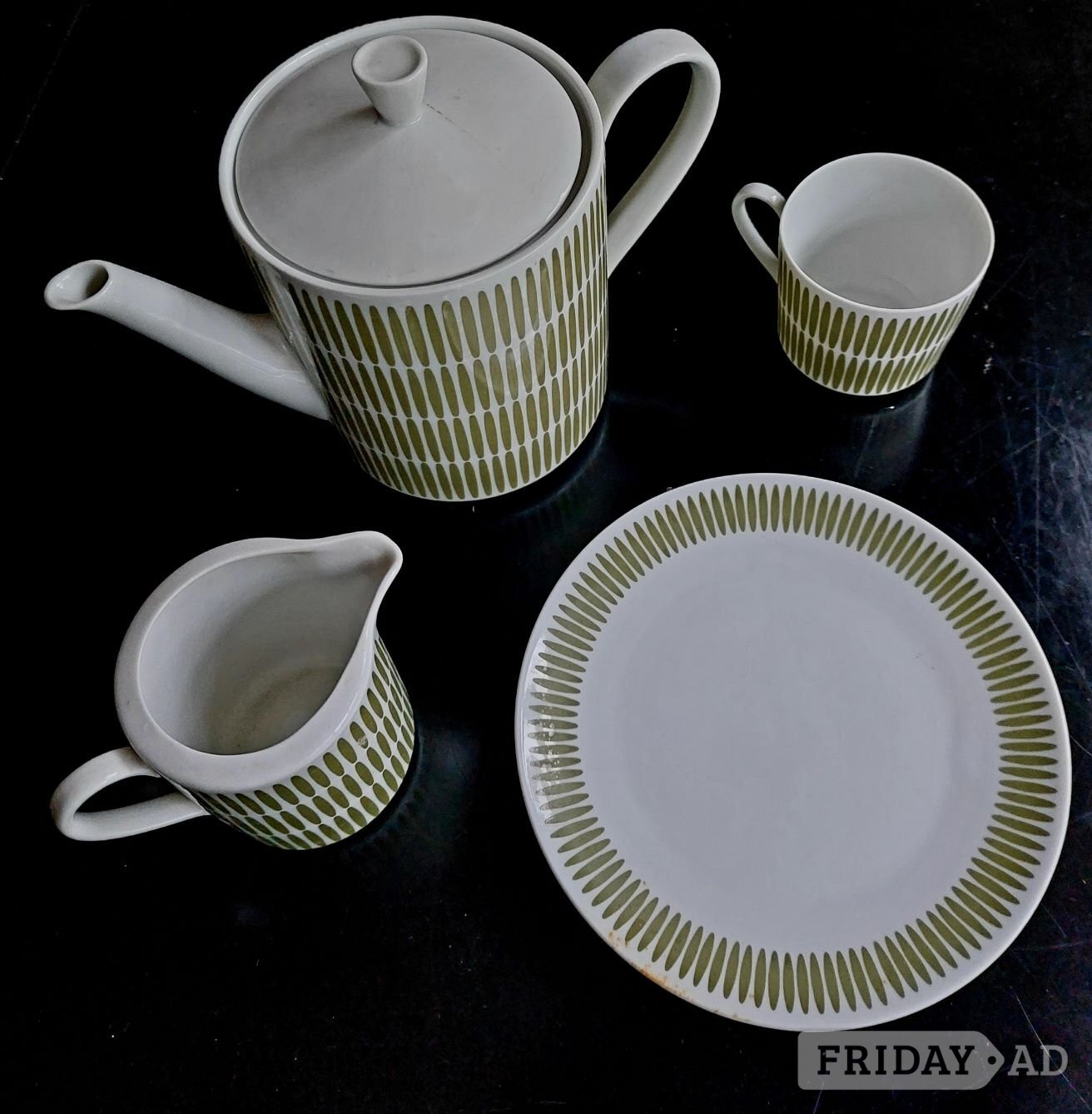 1970s German Coffee/Tea Service - 'Olive Trio' in Hove