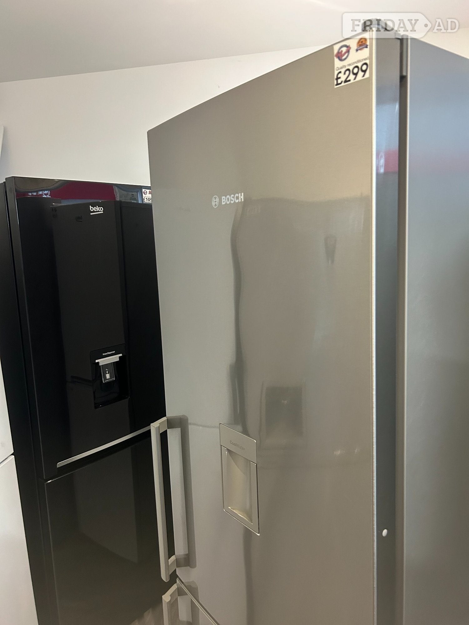 BOSCH STAINLESS STEEL FRIDGE FREEZER in St. Leonards-On-Sea