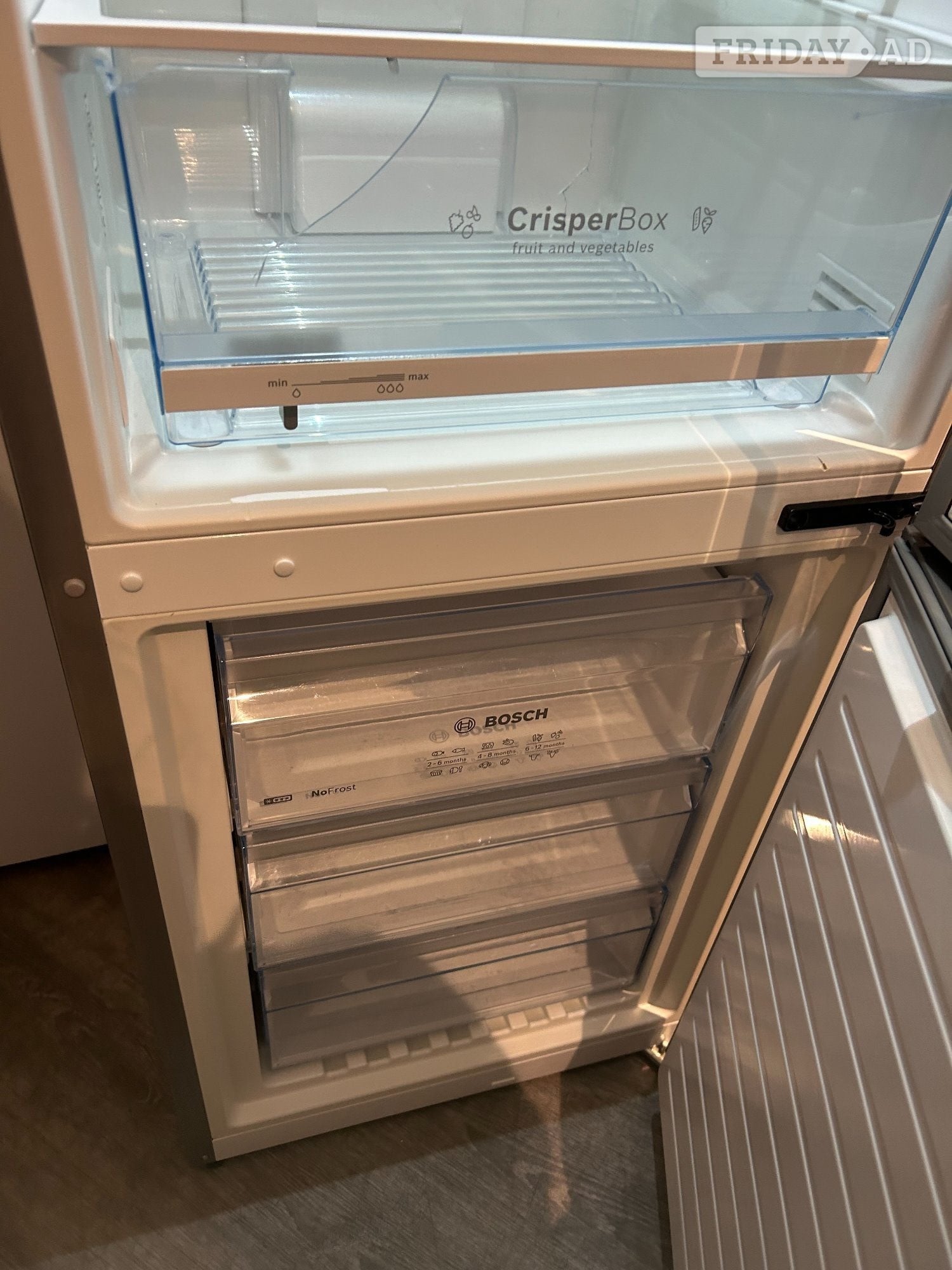 St. Leonards-On-Sea BOSCH STAINLESS STEEL FRIDGE FREEZER