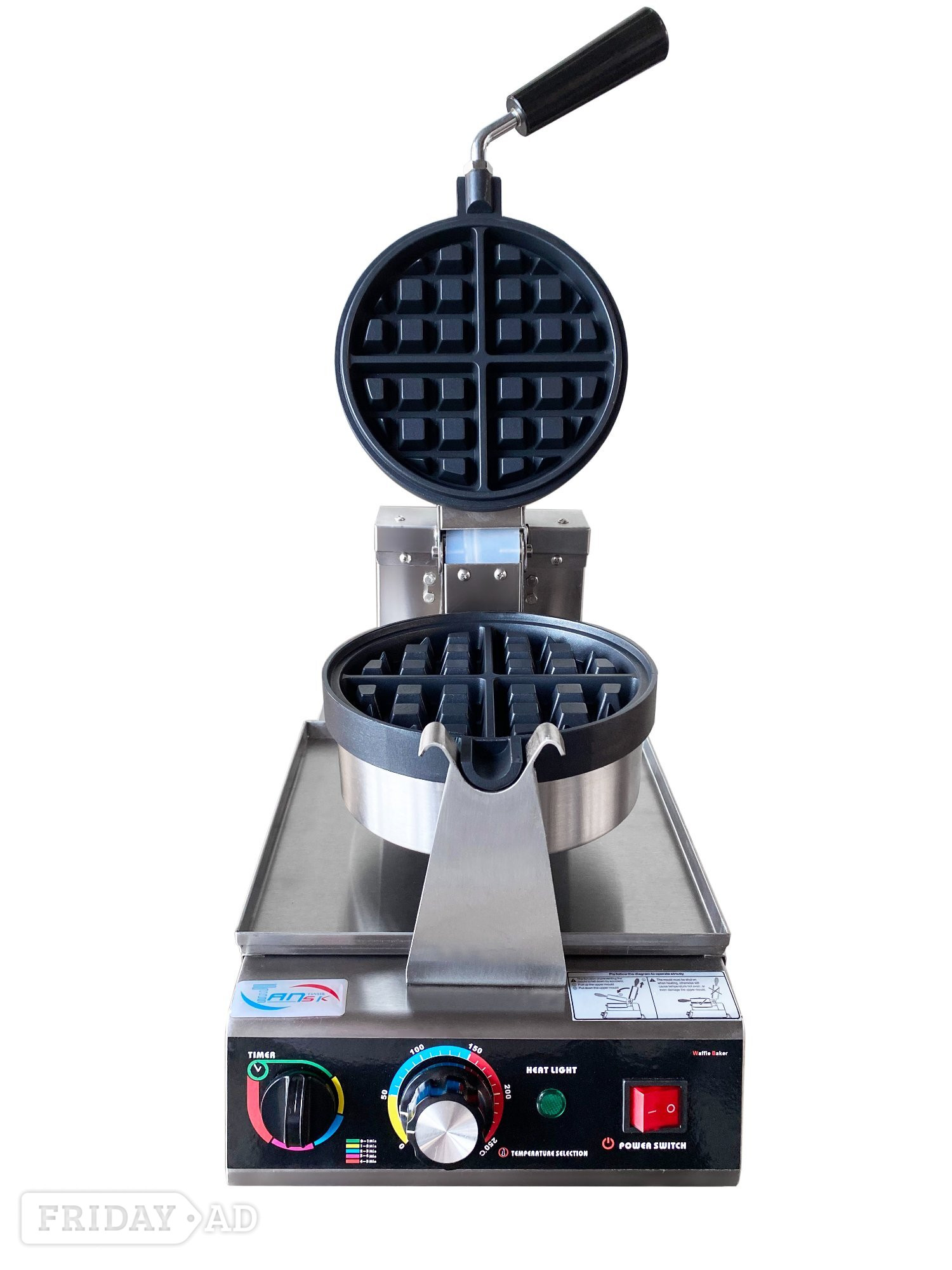 Birmingham Commercial heavy duty waffle maker Round shape
