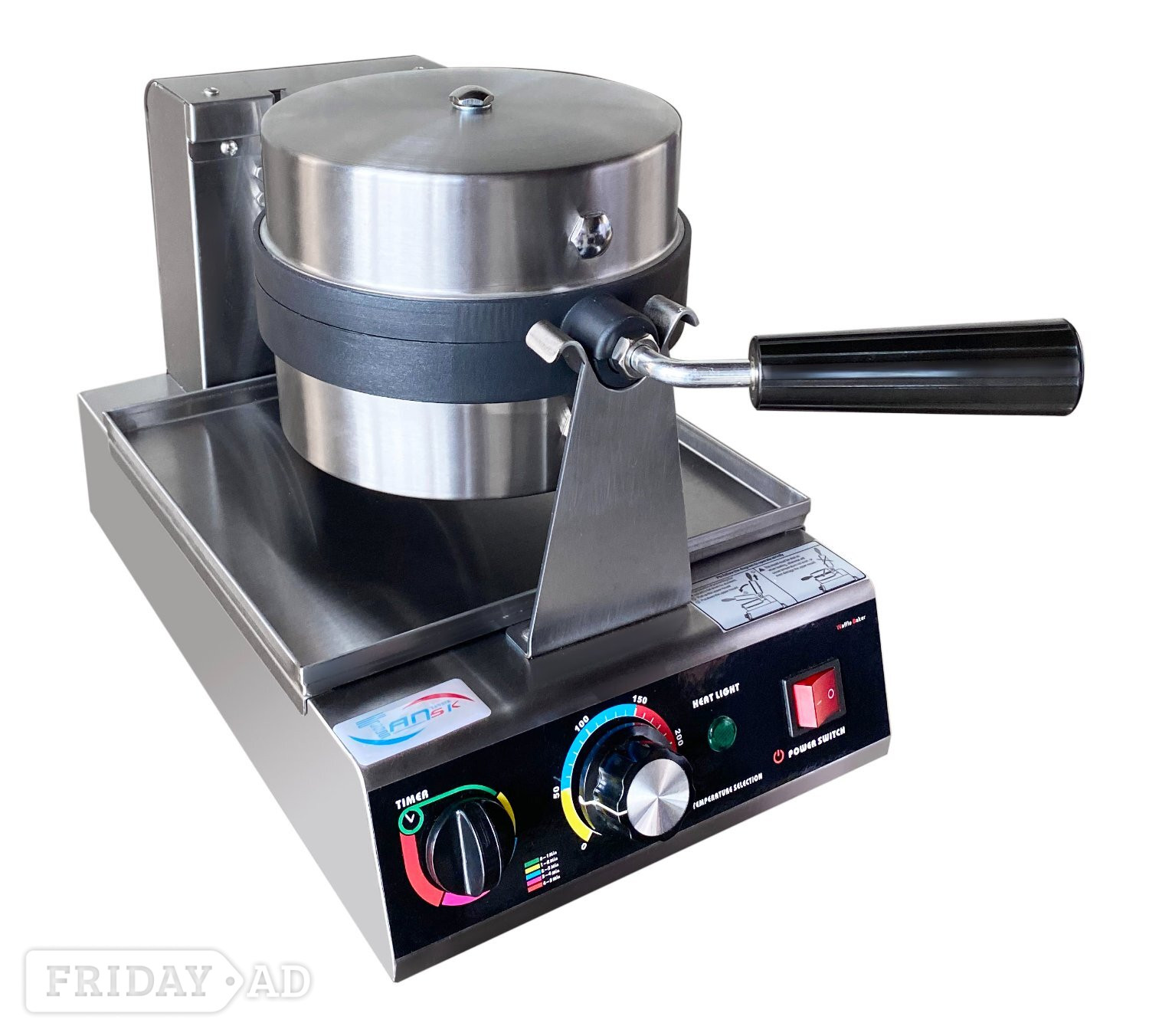 Commercial heavy duty waffle maker Round shape - Home Appliances