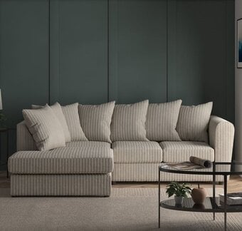 🤍Cream Corded Corner Sofa Free Delivery ASAP✔✔ Order Now 