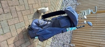 Fazer Contender full set  clubs, putter, drivers and head covers, golf bag and trolley plus a few extras. All good condition - ready to T off!