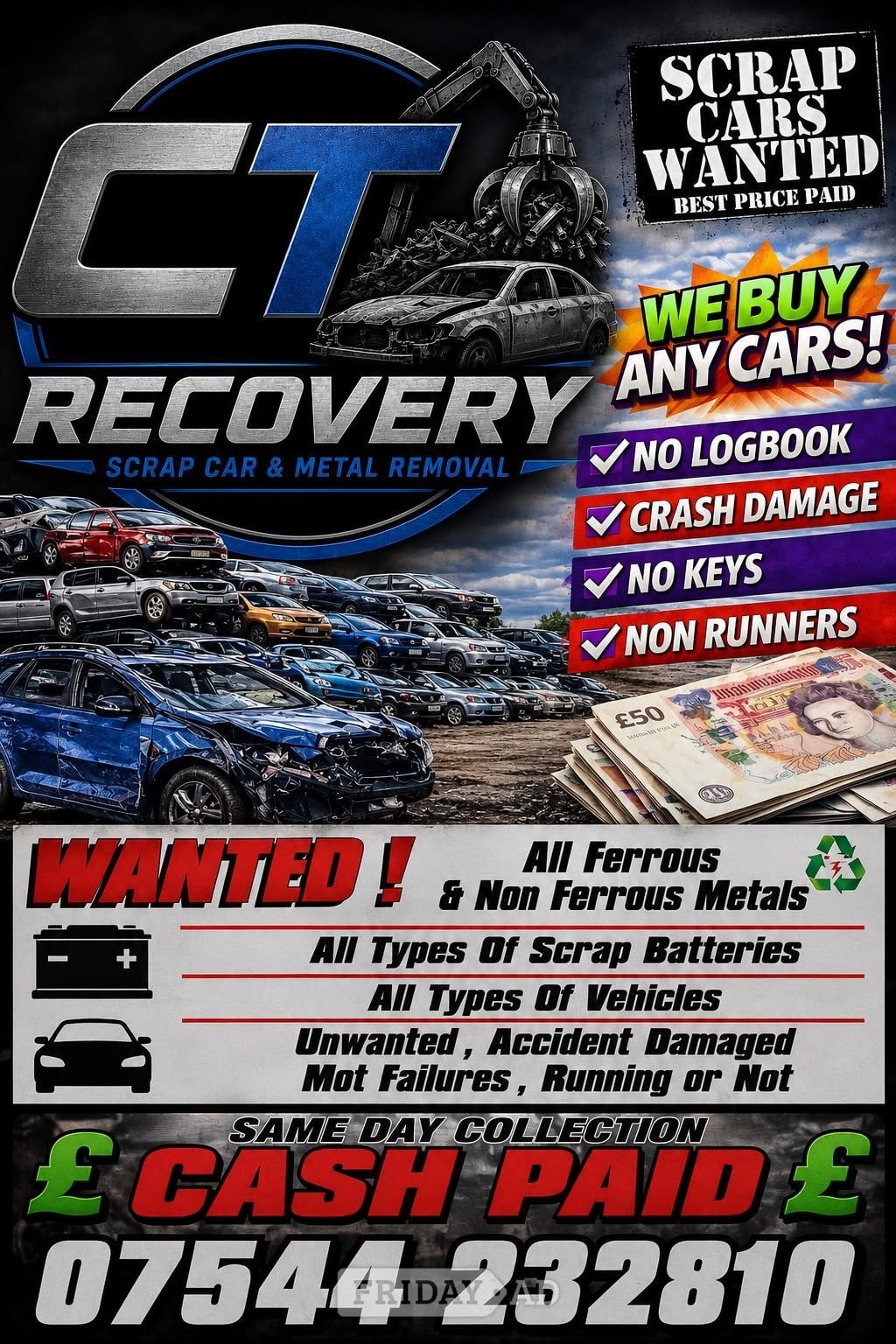 WANTED !!!!! ALL CARS AND VANS  in Newhaven