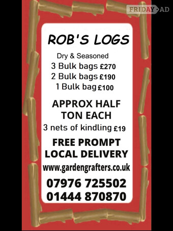 Robs Logs dry and seasoned logs