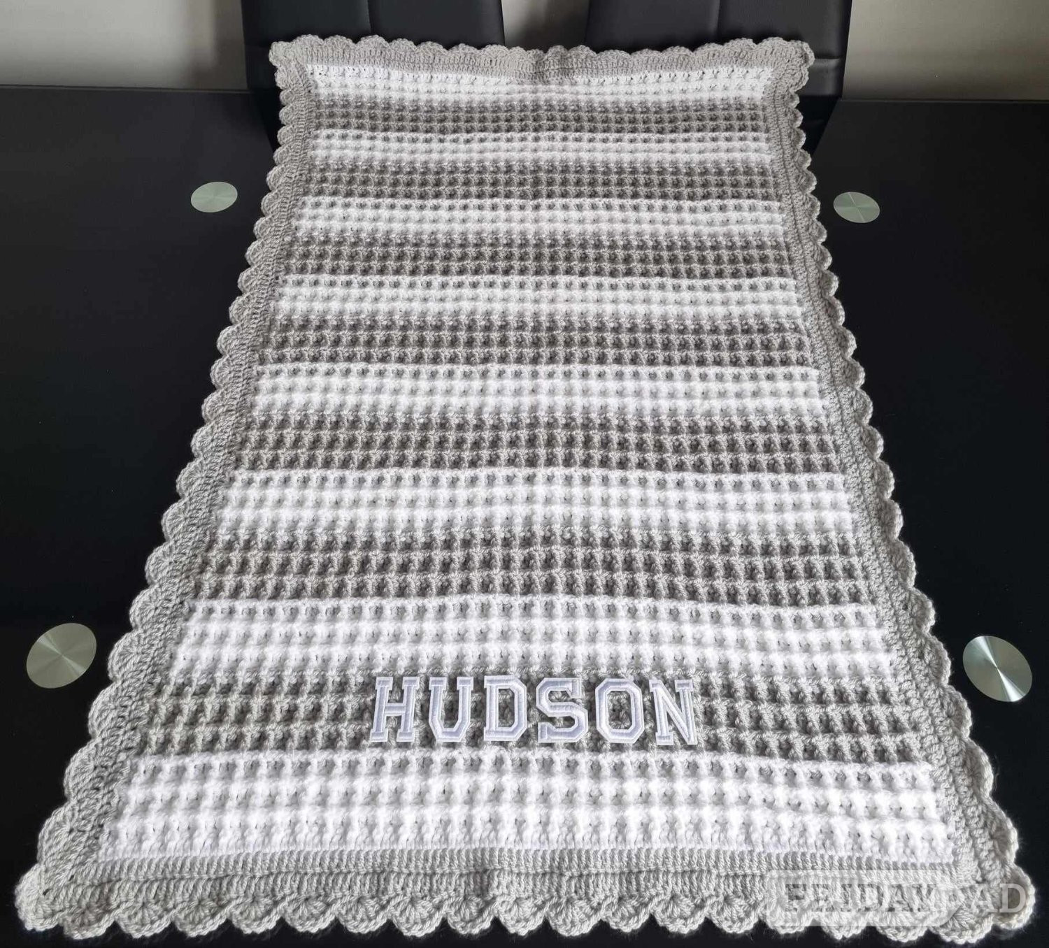 Crochet Baby Blankets, Personalised, Girls Boys colours available in Gosport