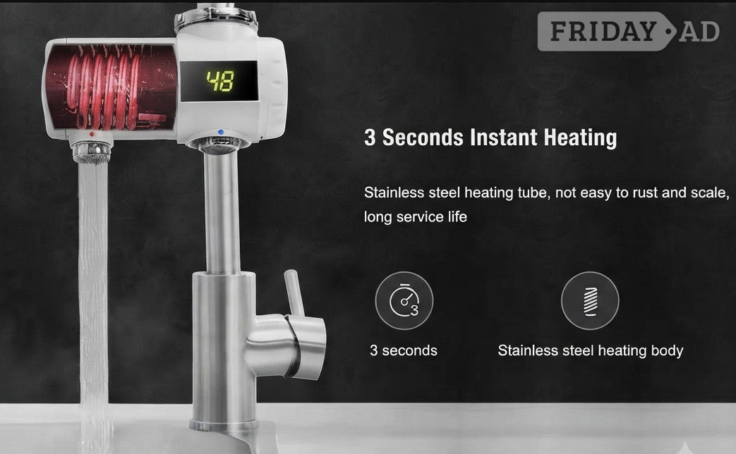 Xiaoda Electric Instant Hot Water Heater Faucet – 3000W