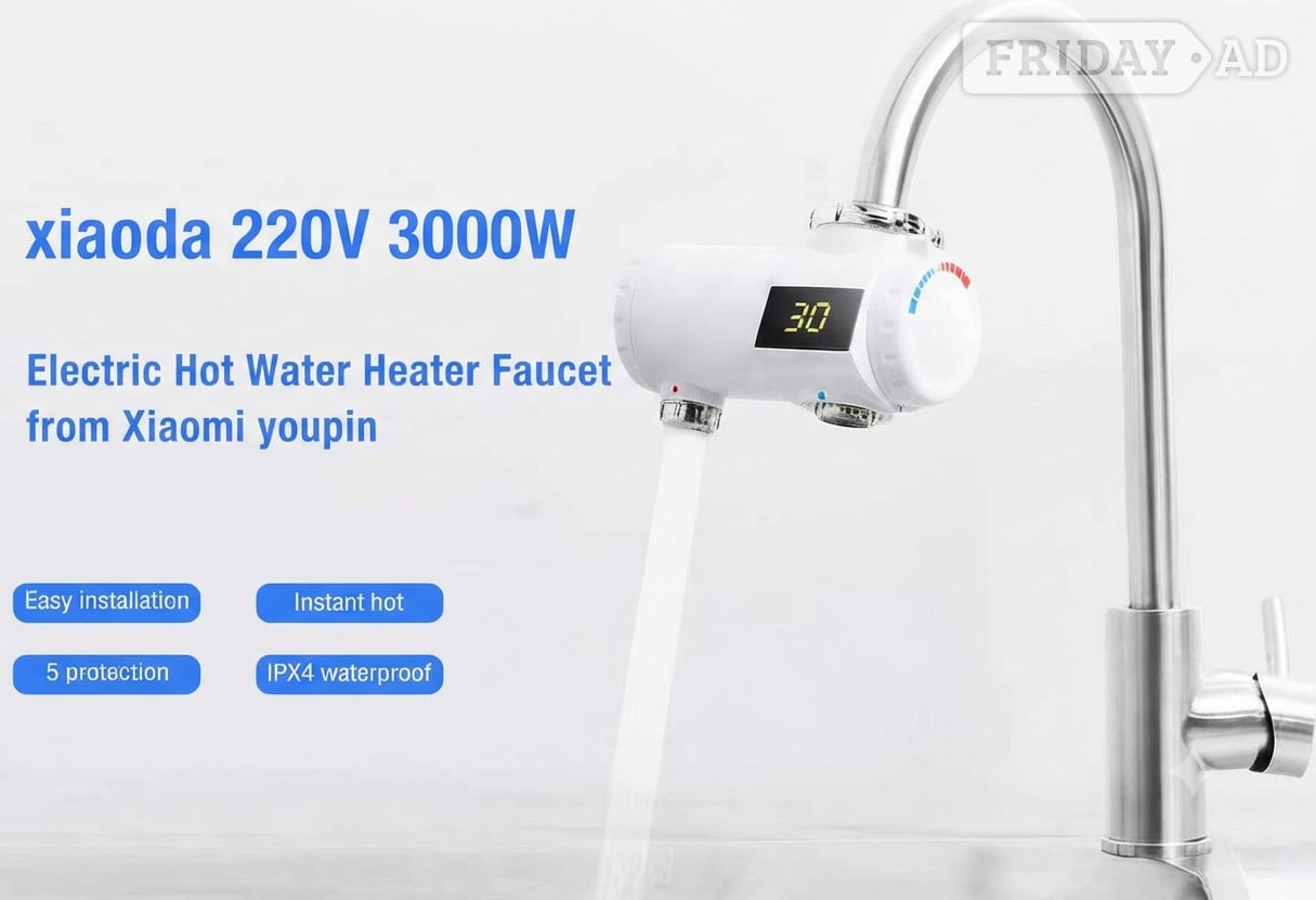 Ipswich Xiaoda Electric Instant Hot Water Heater Faucet – 3000W