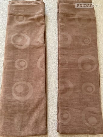 High style furnishing ready made brown curtains 46" x 72 " long w
