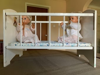 Dolls Wooden Cot
