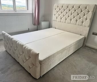 SUPER KING - ROMNEY END LIFT DIVAN OTTOMAN