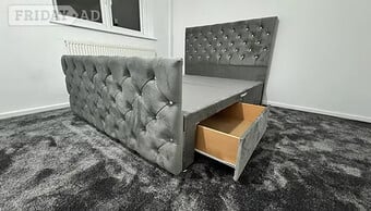 DOUBLE - MILANO divan 4 drawers Floor standing Hb & Footboard