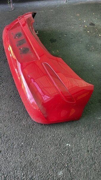 Vauxhall Corsa D 3Dr Rear Bumper Red 13179893 - Wiring Cut