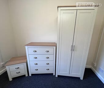 LANCASTER 3 PIECE BEDROOM SET - CREAM