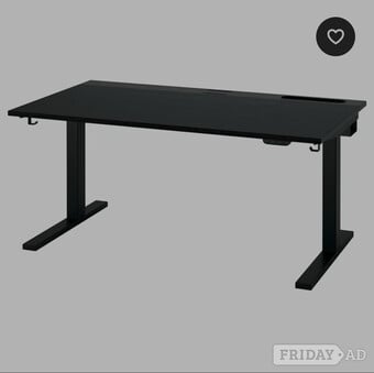 Ikea Mittzon Office Desk In Black