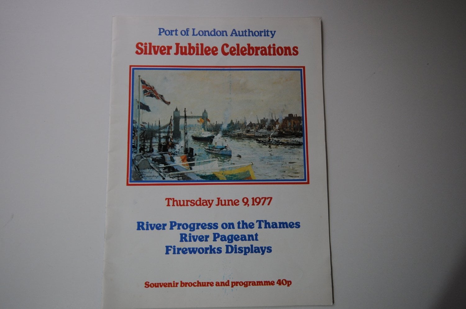 Unique Silver Jubilee River Pageant Memorabilia 1977