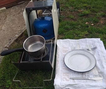 COOKER CAMPING FOLDING TILLEY TOURER VINTAGE UNTESTED