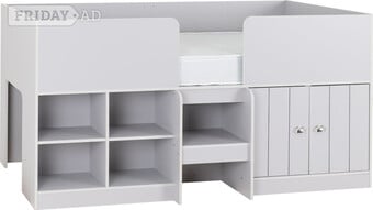 ORLANDO MID SLEEPER IN GREY NO MATTRESS