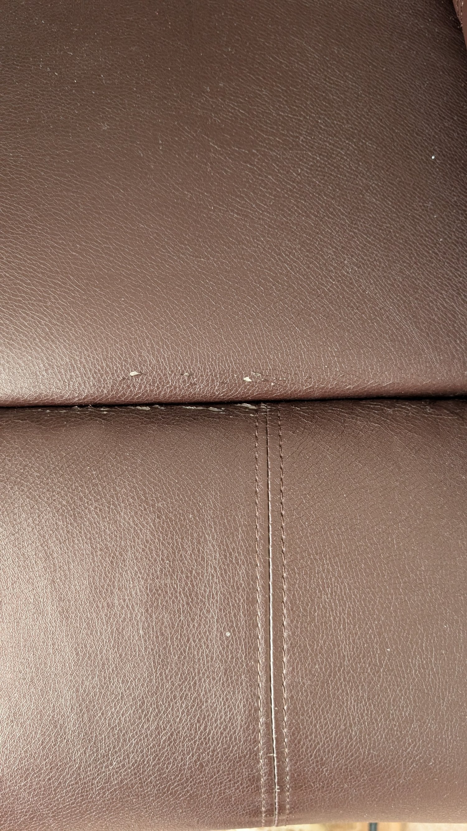 Manual recliner leather chair  - Furniture