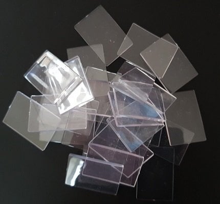71 2 part clear plastic keyring blanks with metal loop   71 clear plastic keyring blanks in 2 parts with metal loop. Picture holder and snap fit top  - Hobbies & Leisure in Sheffield