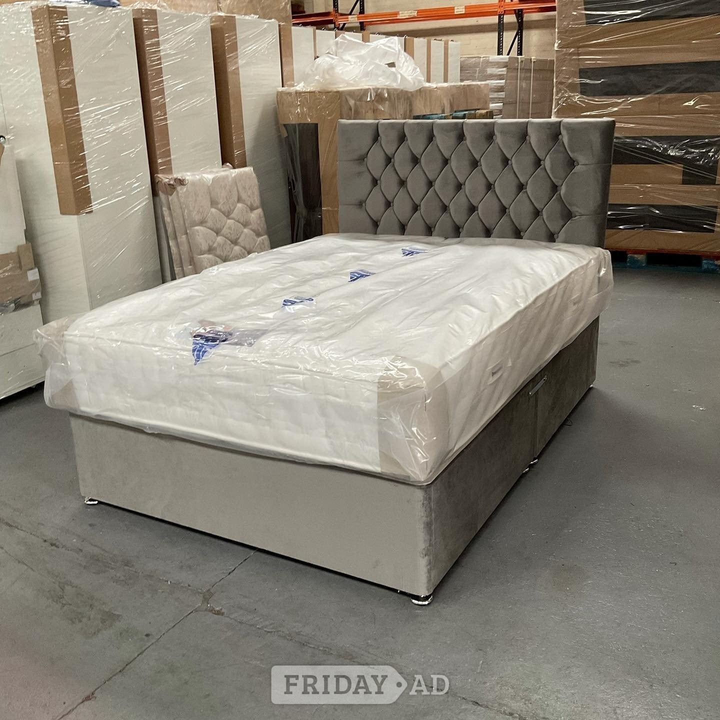 Divan Bed with optional – Mattress – Storage – Headboard in London