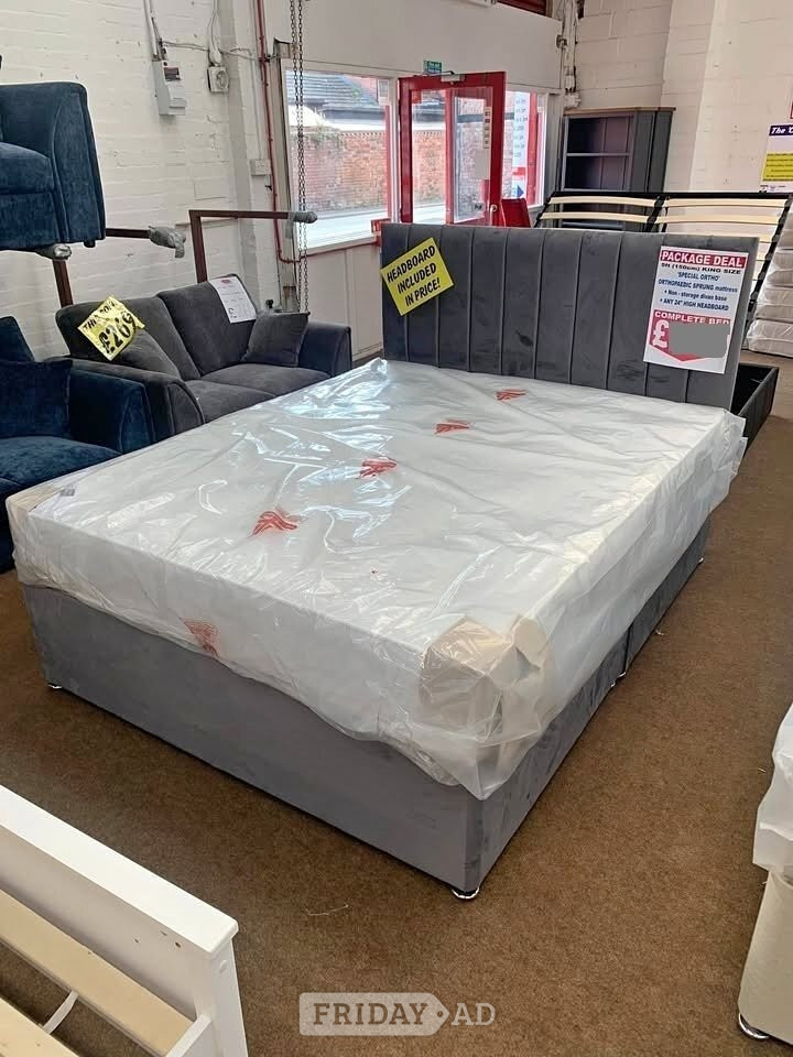 Divan Bed with optional – Mattress – Storage – Headboard