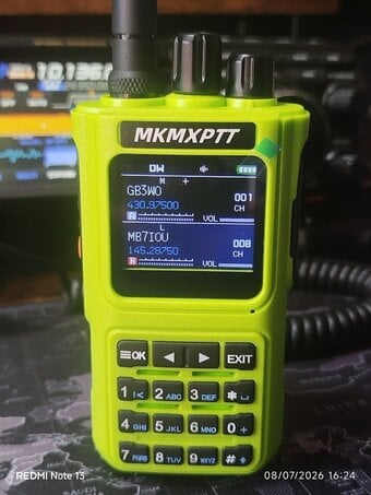 MKMXPTT clone of the RADTEL RT900BT. 8-Band UHF/VHF Bluetooth
