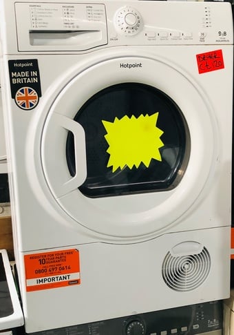 Hotpoint 9kg load condenser tumble dryer Like New 🤩