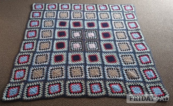 Handmade Crochet Blanket / Throw