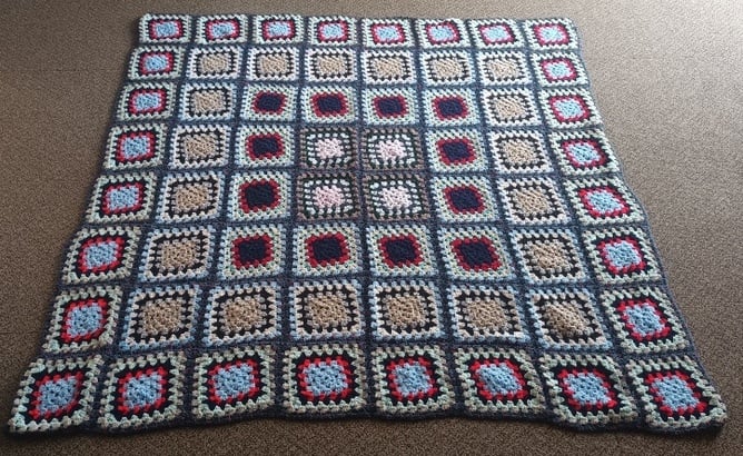 Handmade Crochet Blanket / Throw