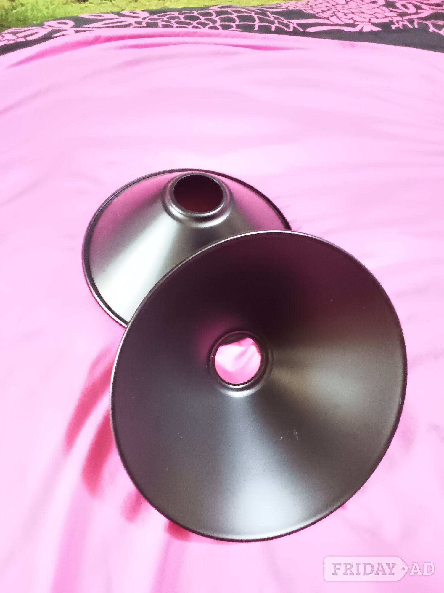 Milton Keynes Industrial metal ceiling shades (2pr)large and Small.