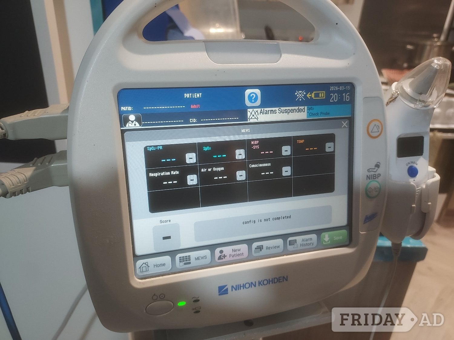 Brighton touchscreen patient monitor 